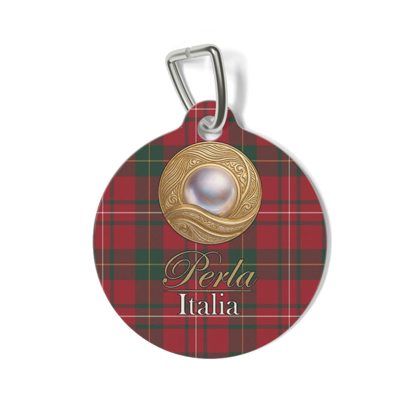 Pet Tag “Christmas Tartan”
