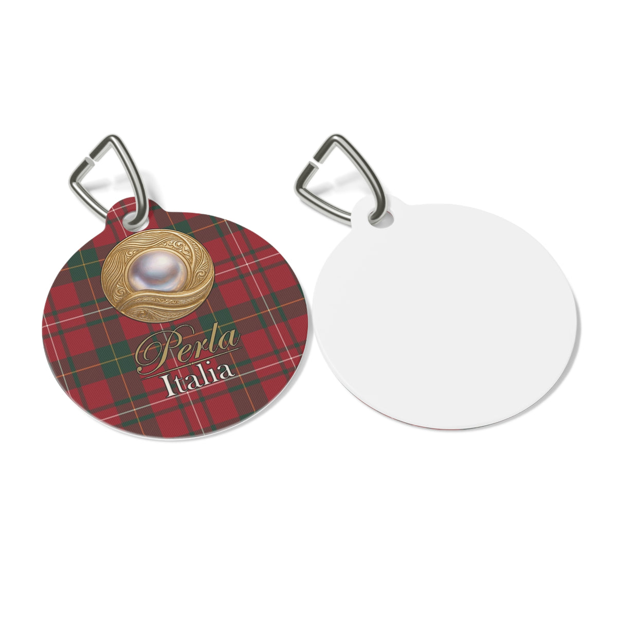 Pet Tag “Christmas Tartan”