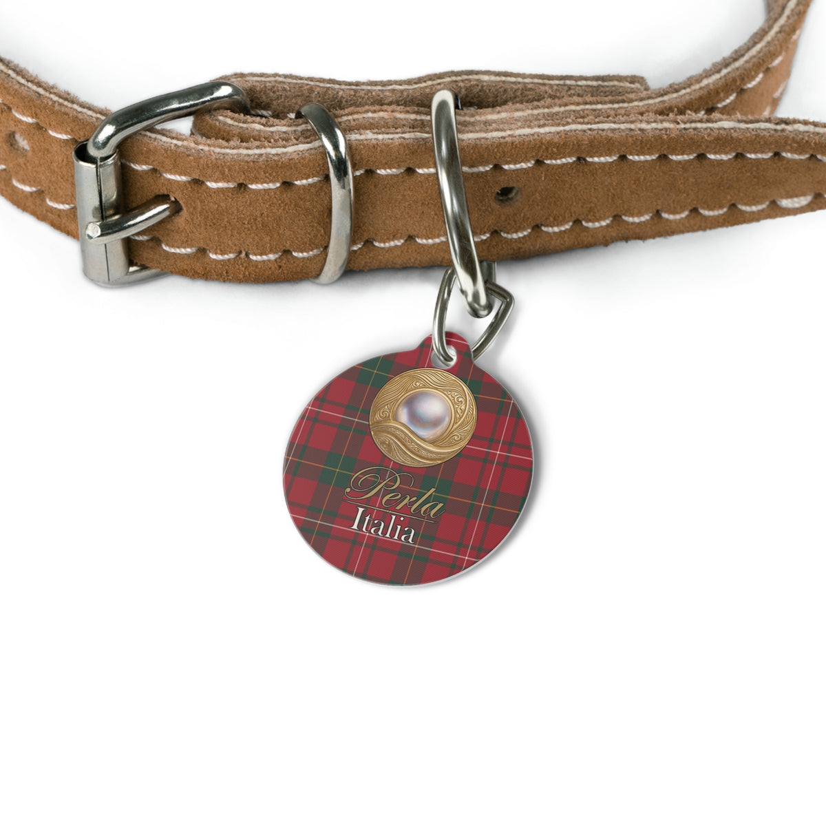 Pet Tag “Christmas Tartan”