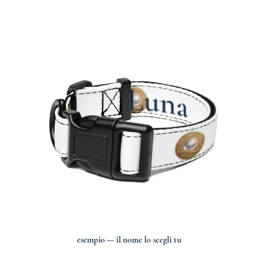 Collare "Crea il Tuo Design": esempio con il nome Luna — Perla Italia