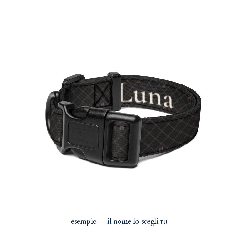 Collare "Astratto": esempio con il nome Luna — Perla Italia