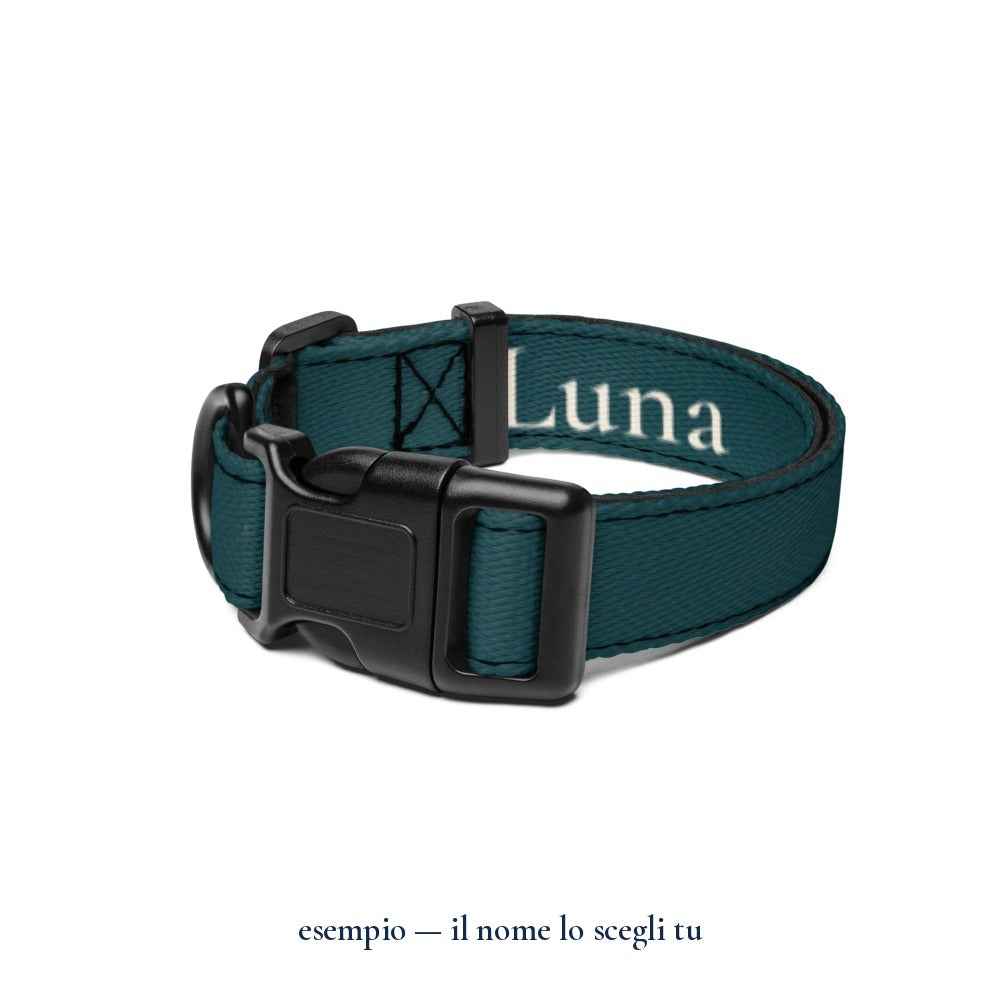 Collare "Chevron": esempio con il nome Luna — Perla Italia