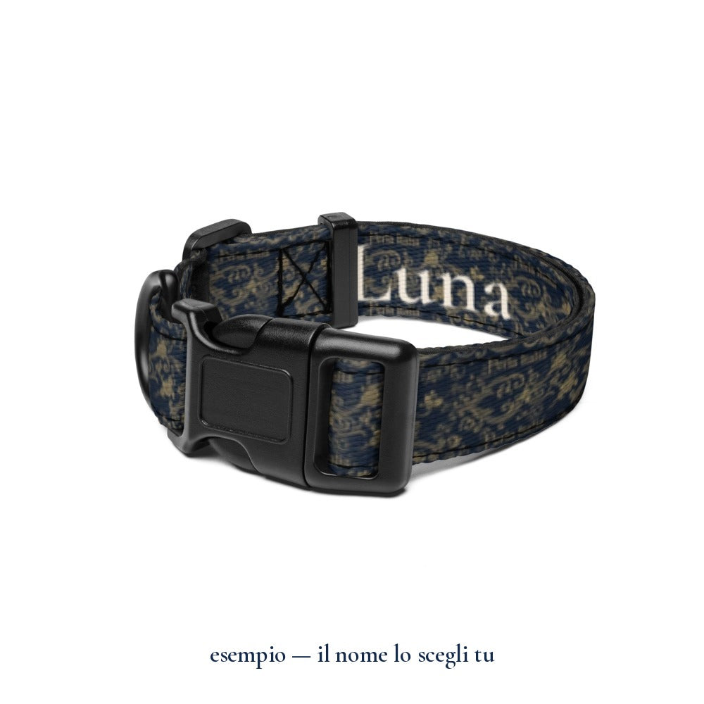Collare "Barocco Floreale": esempio con il nome Luna — Perla Italia