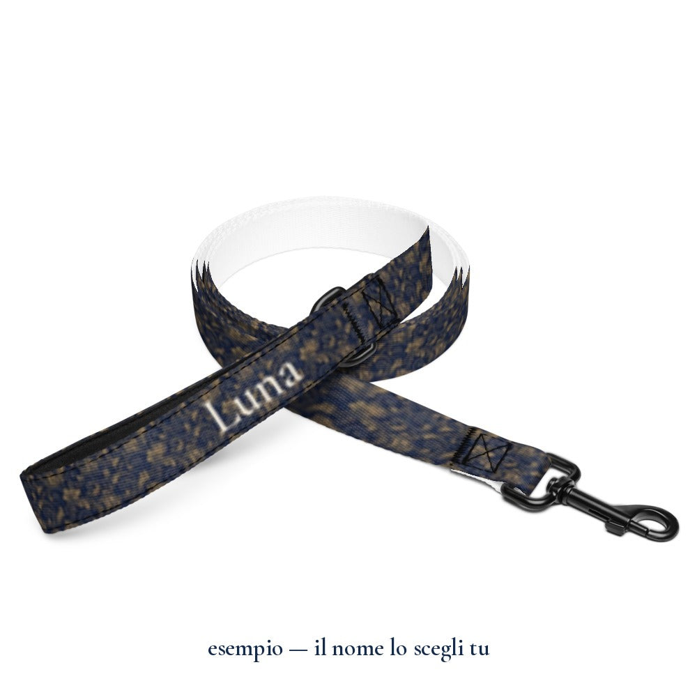 Guinzaglio "Barocco": esempio con il nome Luna — Perla Italia