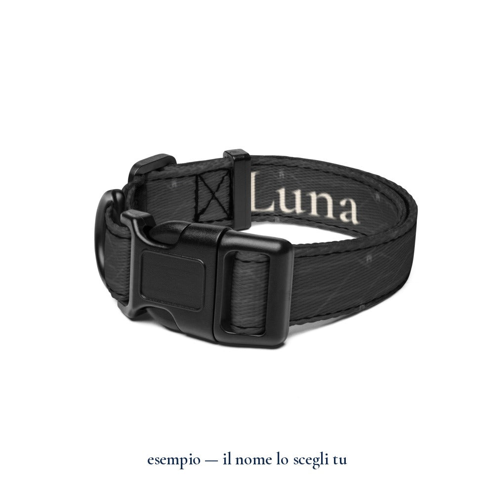 Collare "Minimal": esempio con il nome Luna — Perla Italia