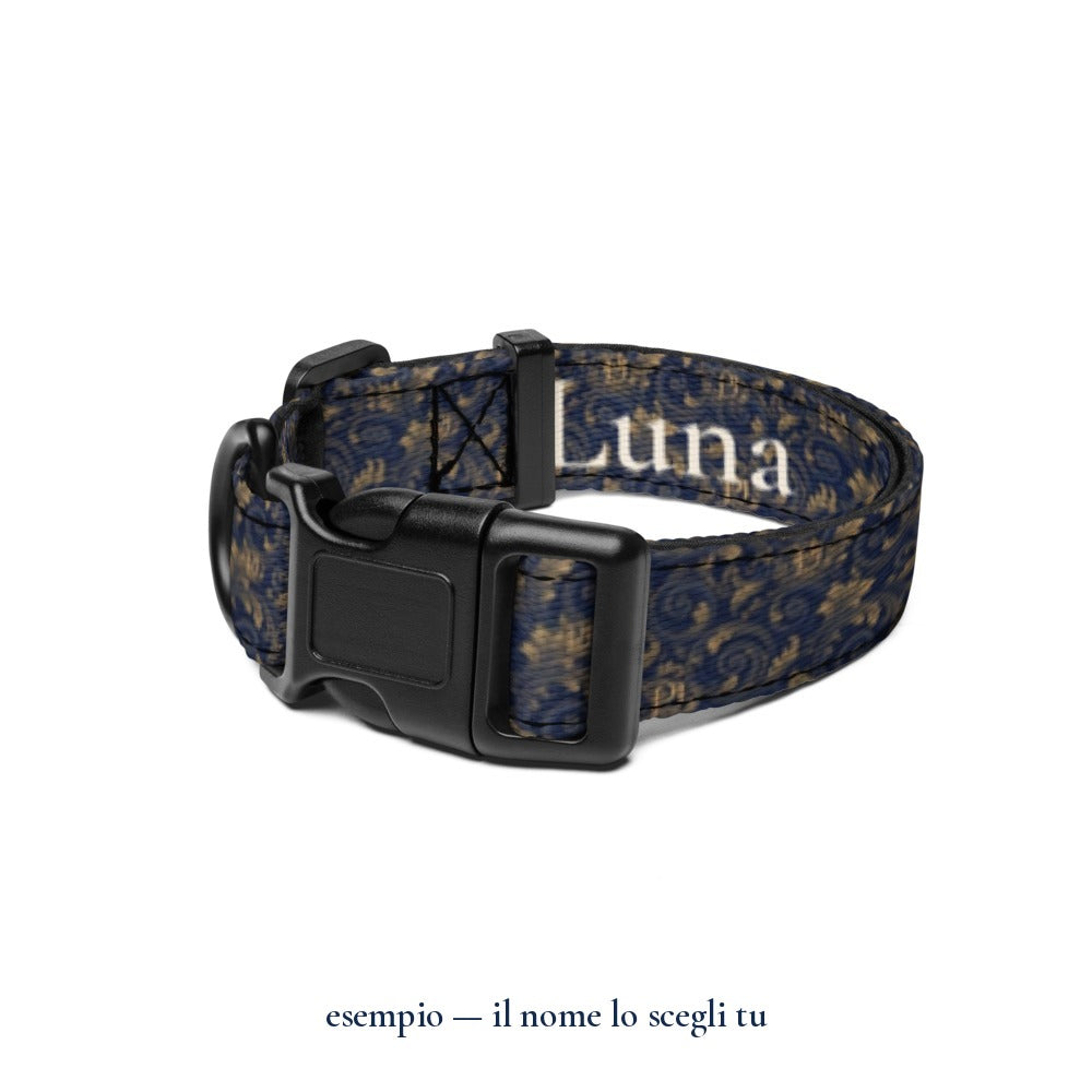 Collare "Barocco": esempio con il nome Luna — Perla Italia